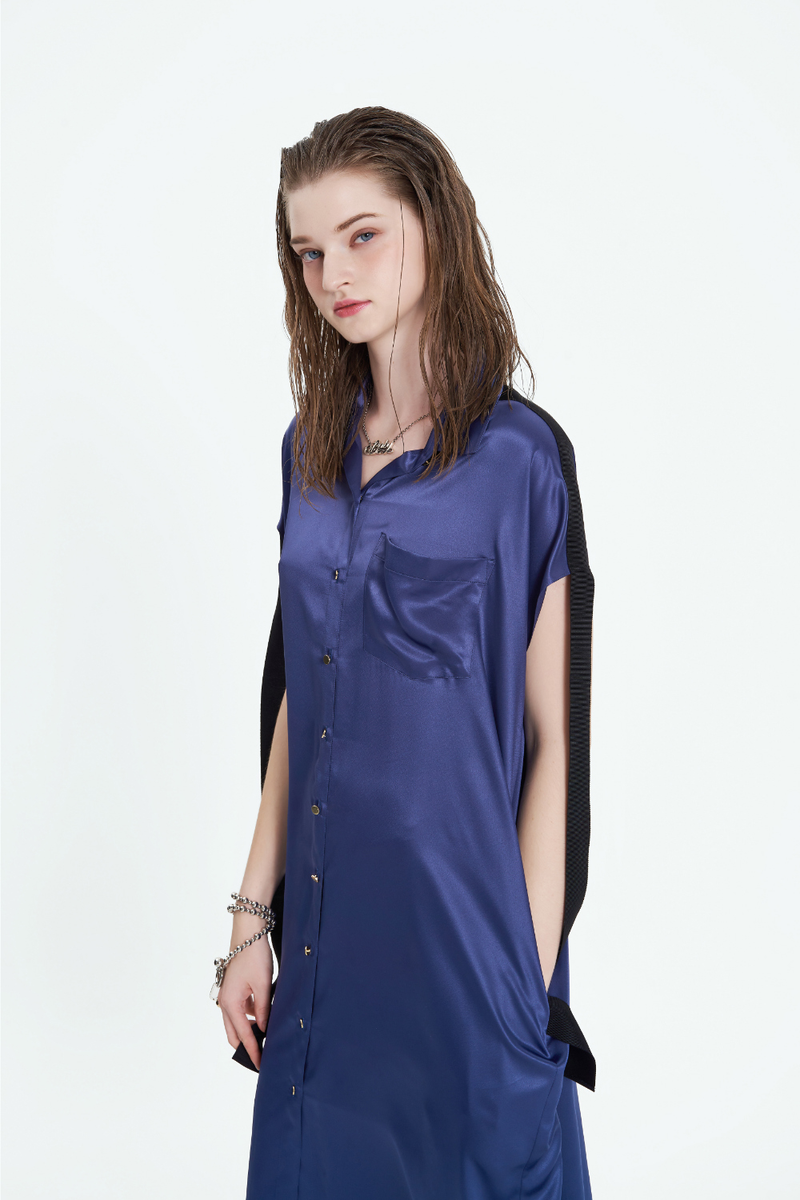 Ribbon Shirt Dress
