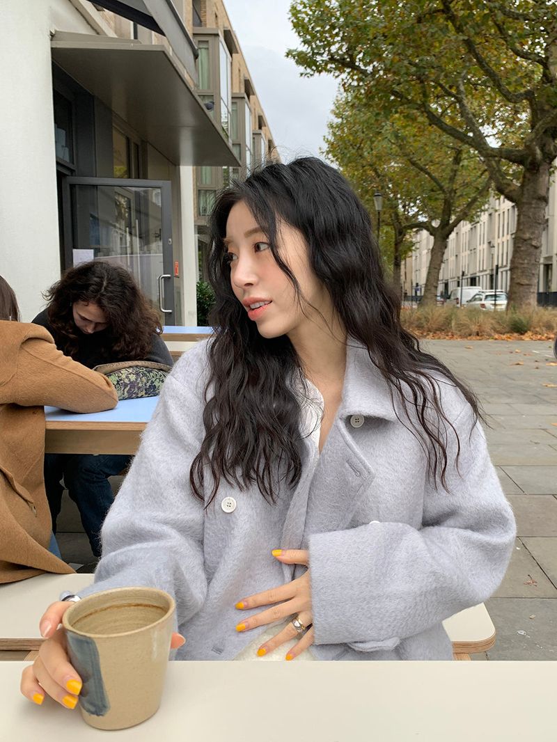 [MADE] Tion Mohair Handmade Pe Coat