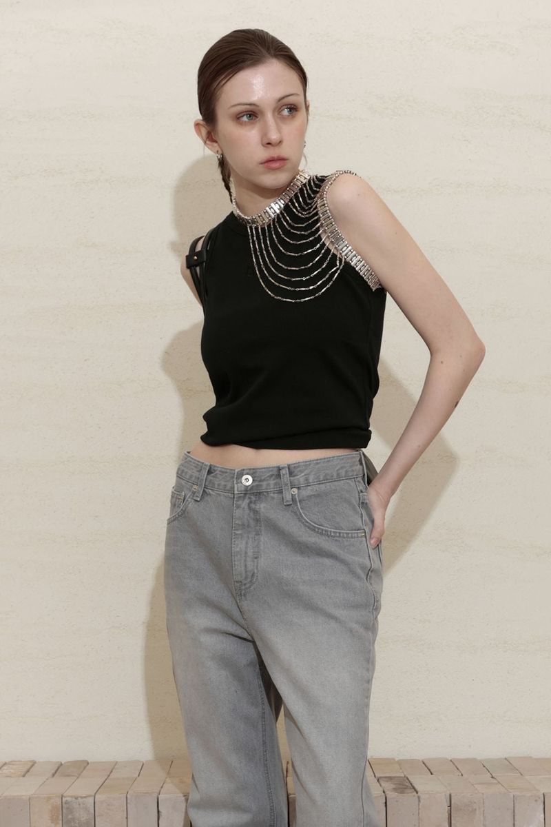 ALL-DAY SLEEVELESS TOP_BLACK