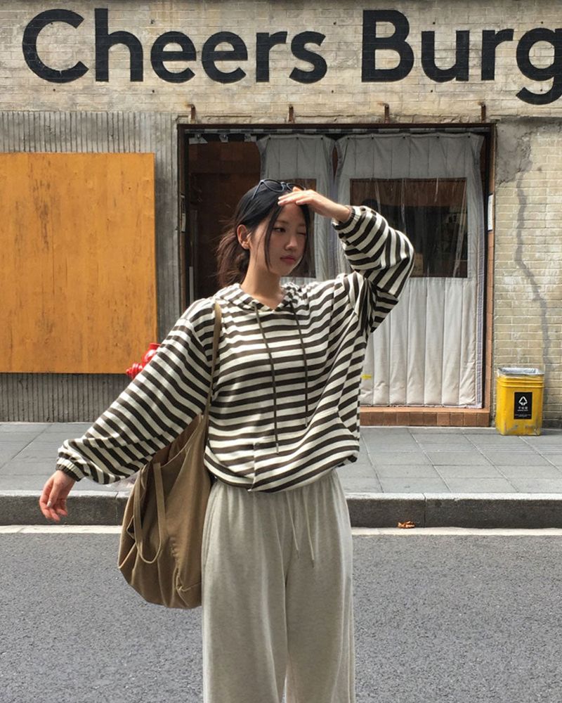 Fiction Stripe Hoodie