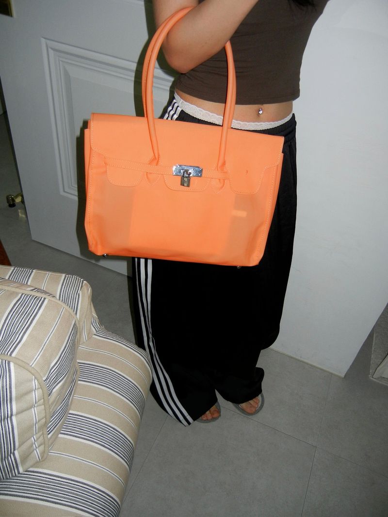 Jelly Clear Birkin Tote Shoulder Bag