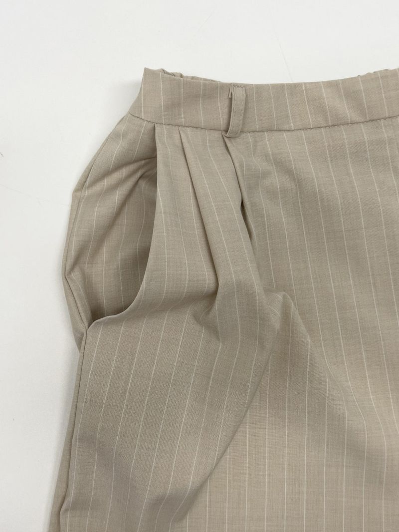 Eiffel Stripe Banding Wide Slacks