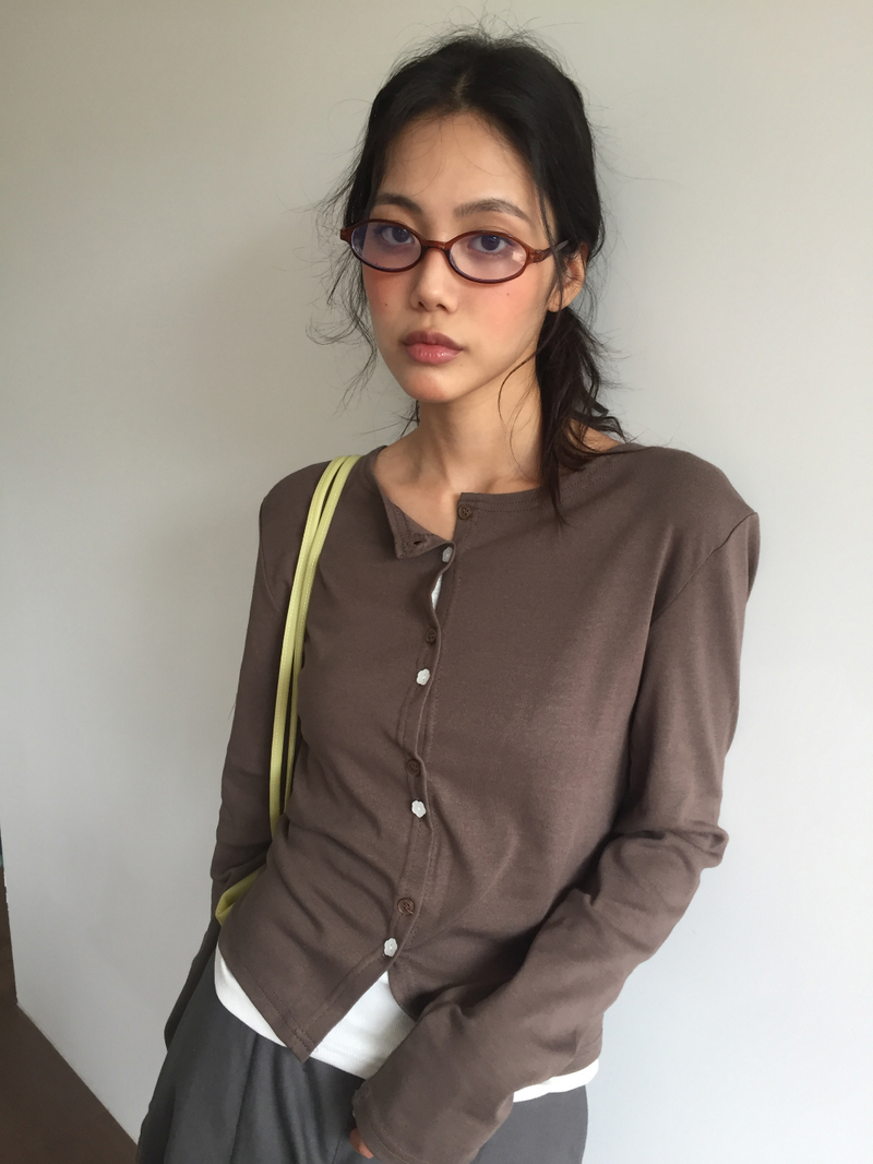 Chlory Flower Button Cardigan (4color)