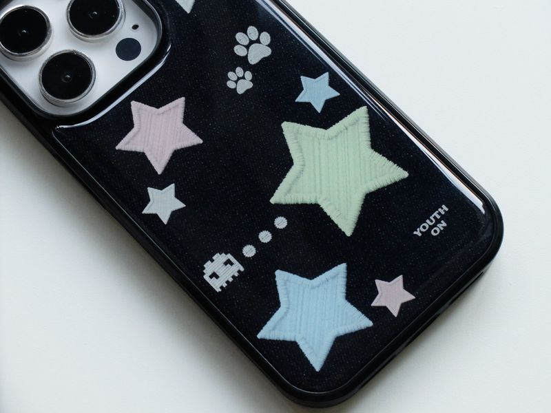 embroidery denim case (epoxy)