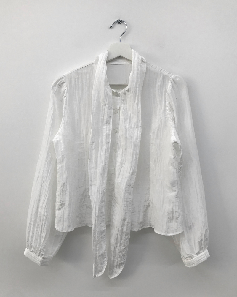 Mer tie blouse (2color)