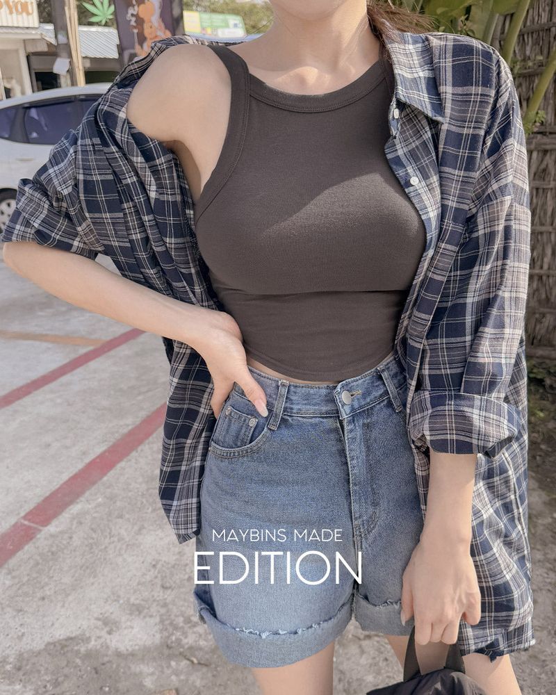 [MADE] Doven Halter Crop Sleeveless