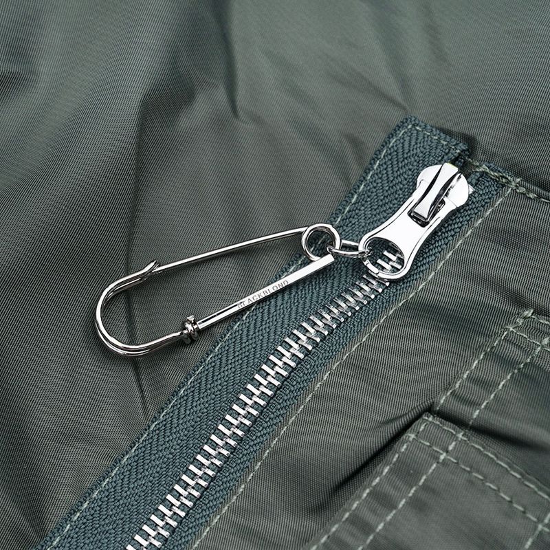BBD Ripped Custom Sprayed logo MA-1 Bomber Jacket (Khaki)