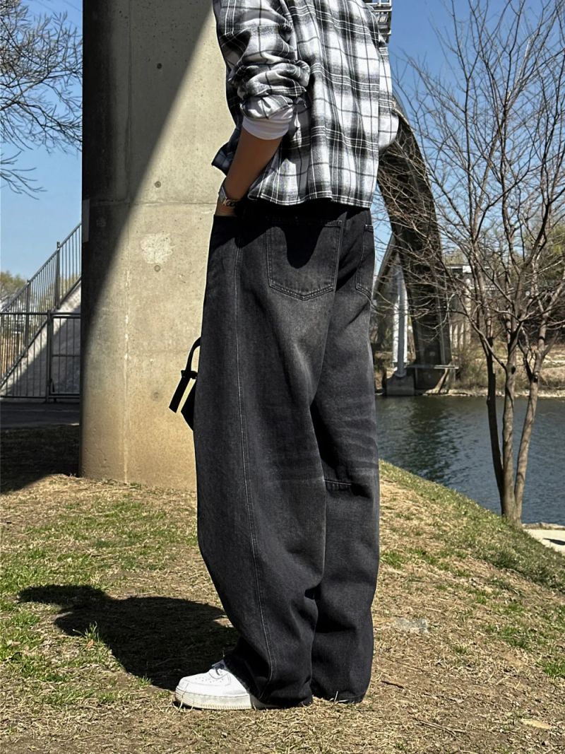 [1+1] LMN All Day Paneled Wide Denim Pants (7 colors)