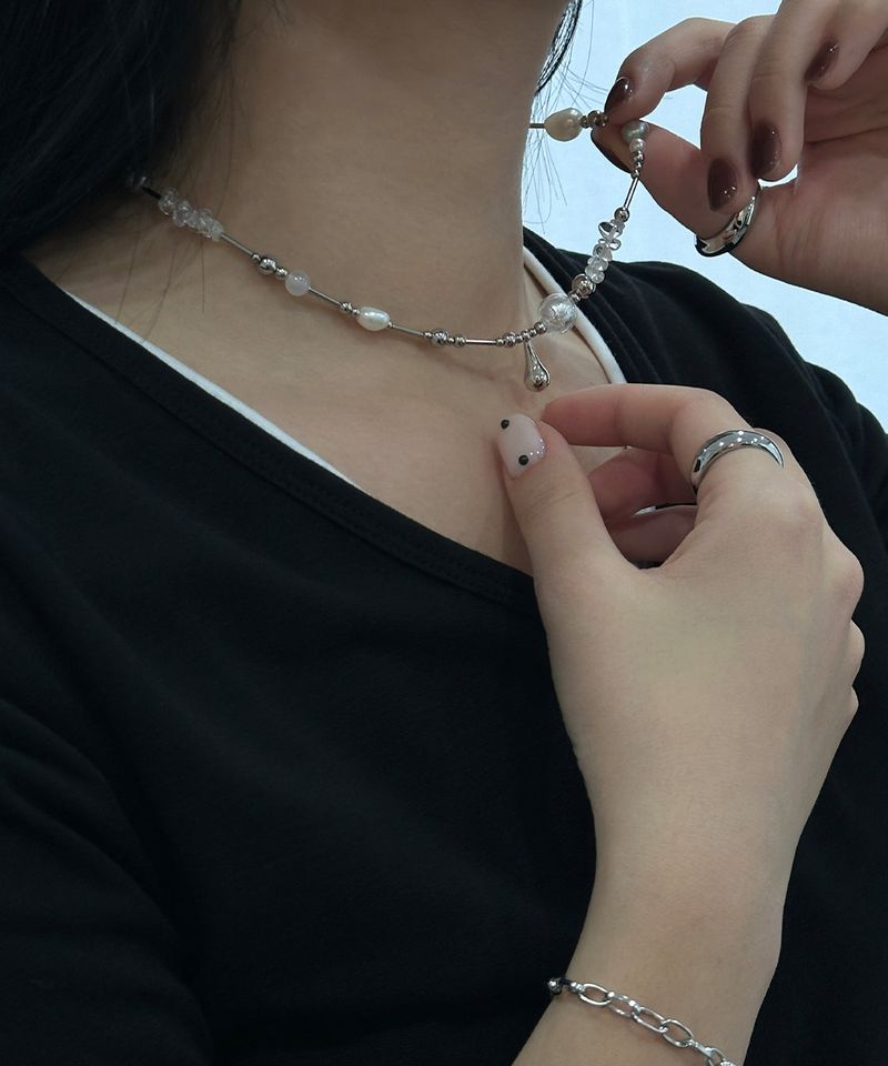 coral bell necklace