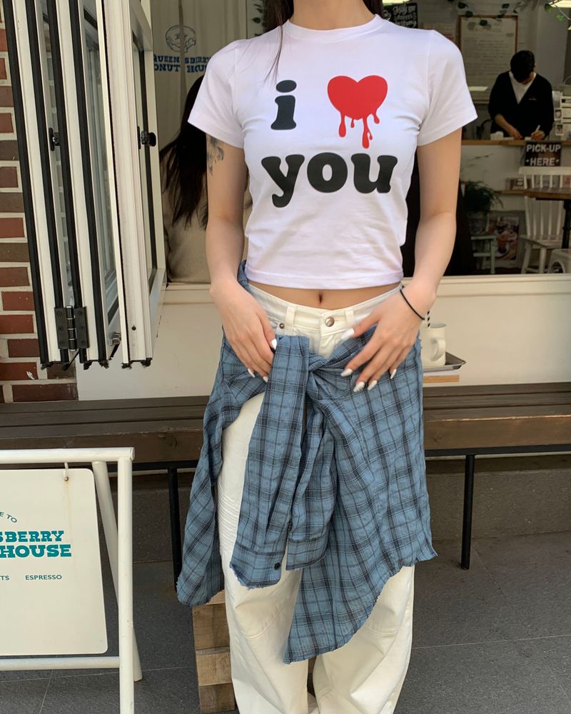 (Unisex) Destroyed check shirts