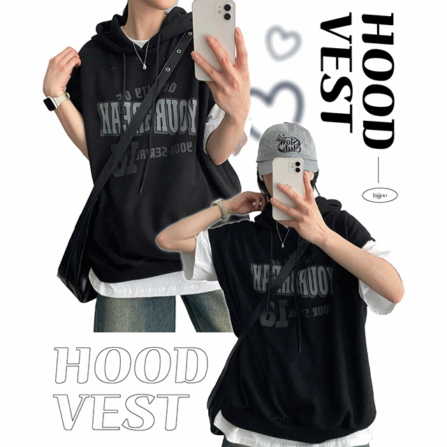 hijjoo（ハイチュー）の「Dipsy hooded vest（Tops）」