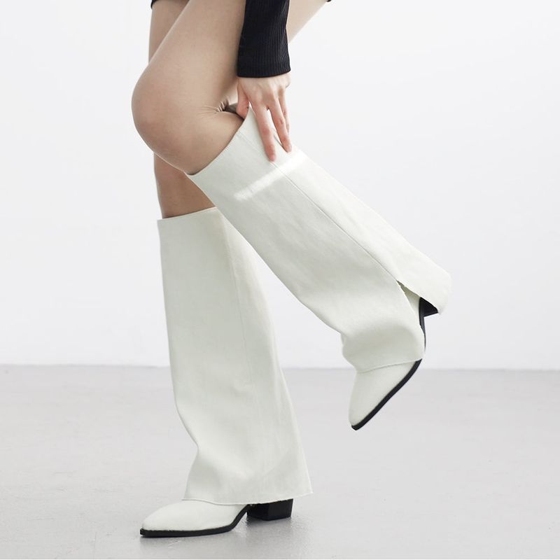 Frain fold over stiletto boots