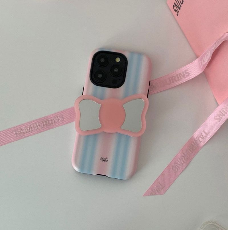[MADE] Mirror Tok_Big pink ribbon mirror tok_Basic Smart Talk