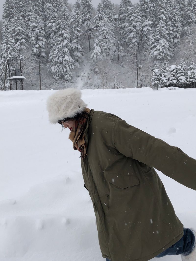 Nieve long fishtail padding parka