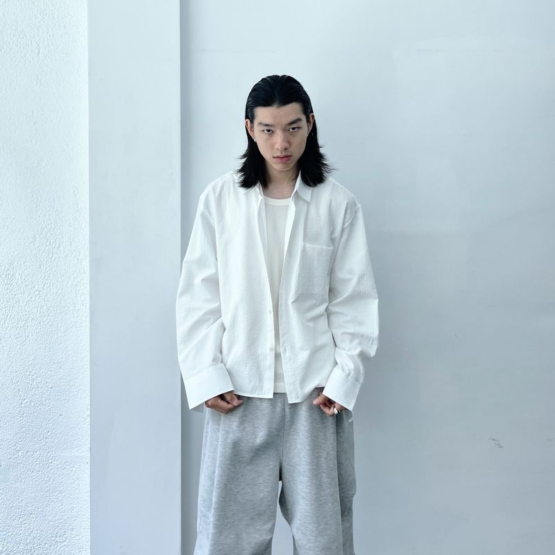 FADE MEET（フェードミート）の「Raised Texture Relaxed Shirt（Tops）」