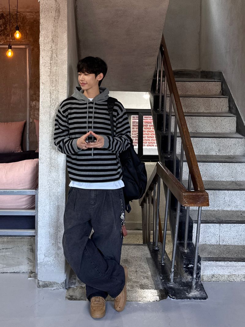 Ease Wide Two-Tuck Denim Pants