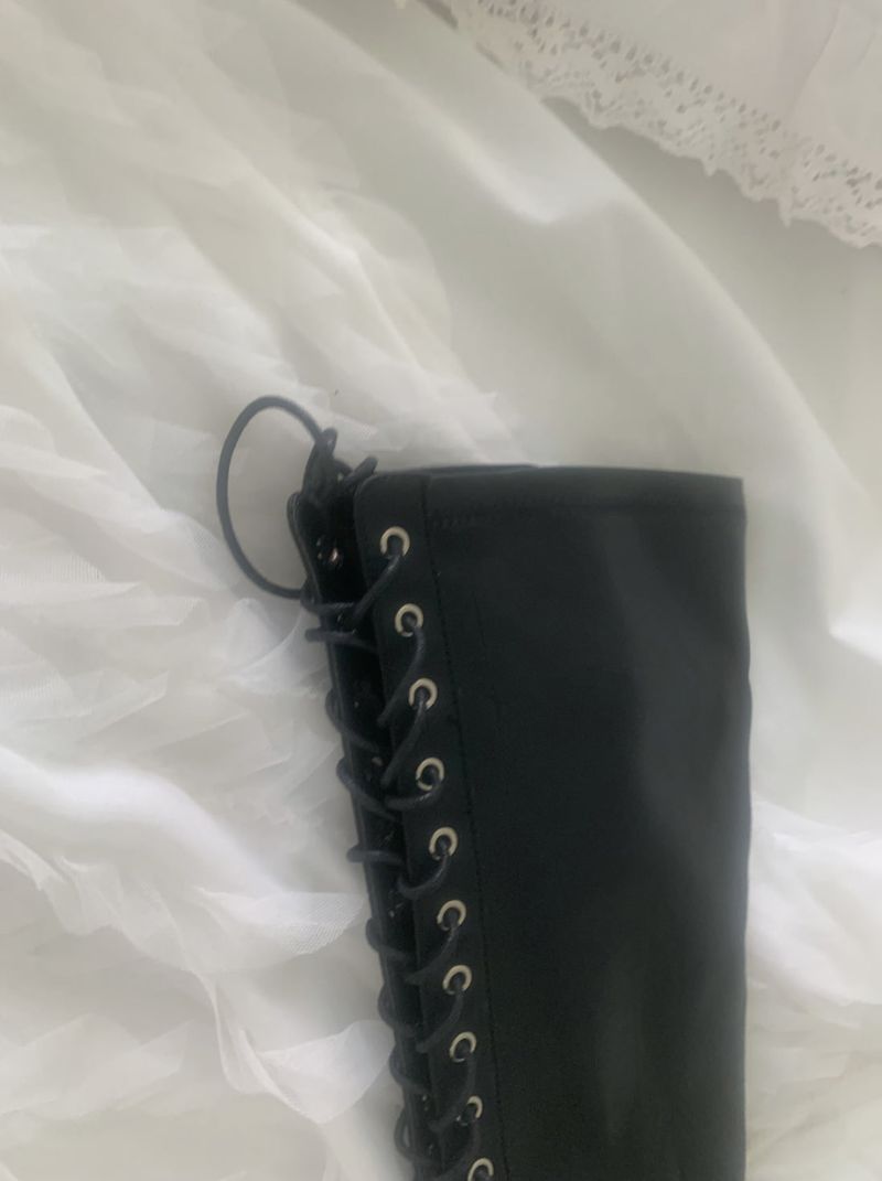 Vinacell Lace-Up Long Boots