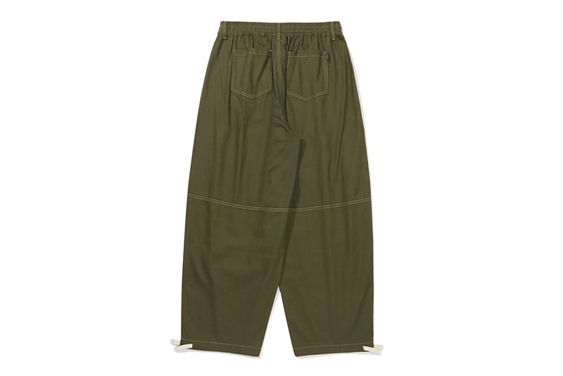 BALLOON COTTON PANTS_KHAKI
