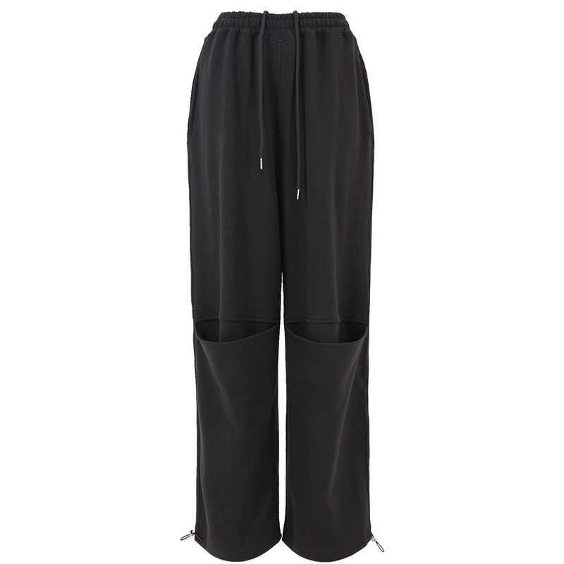 SLIT PANTS IN BLACK