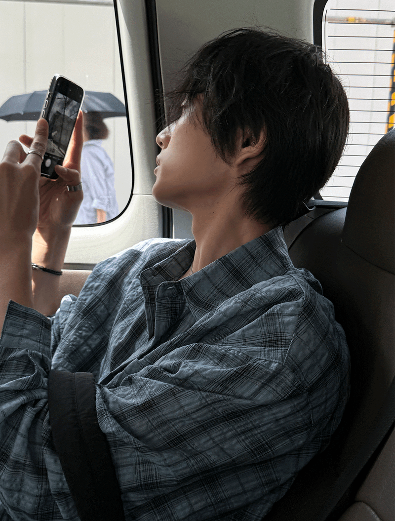 COSYHARU（コシハル）の「Aron Linkle checkered shirt（Tops）」