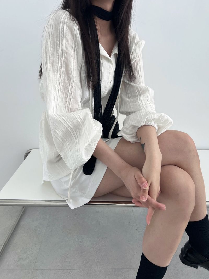 Ethnic strap V blouse