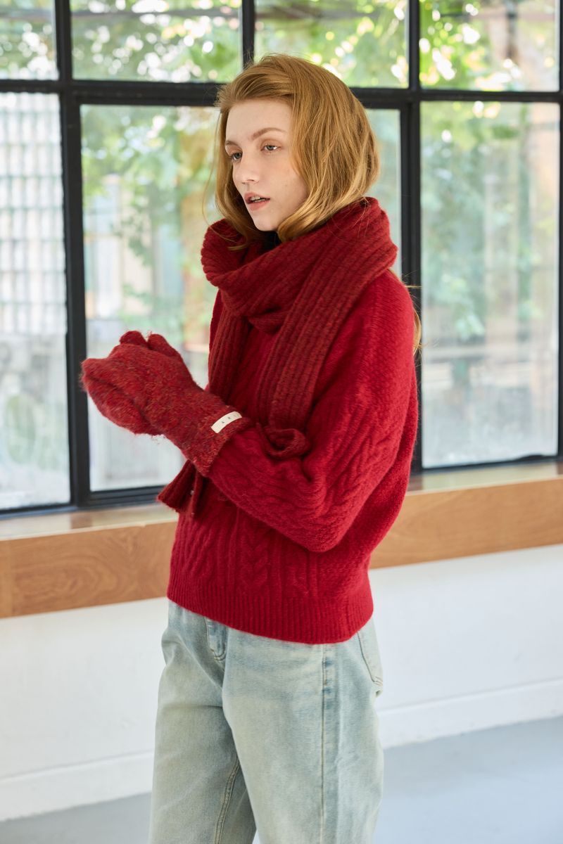 JUICY ROUND KNIT / RED