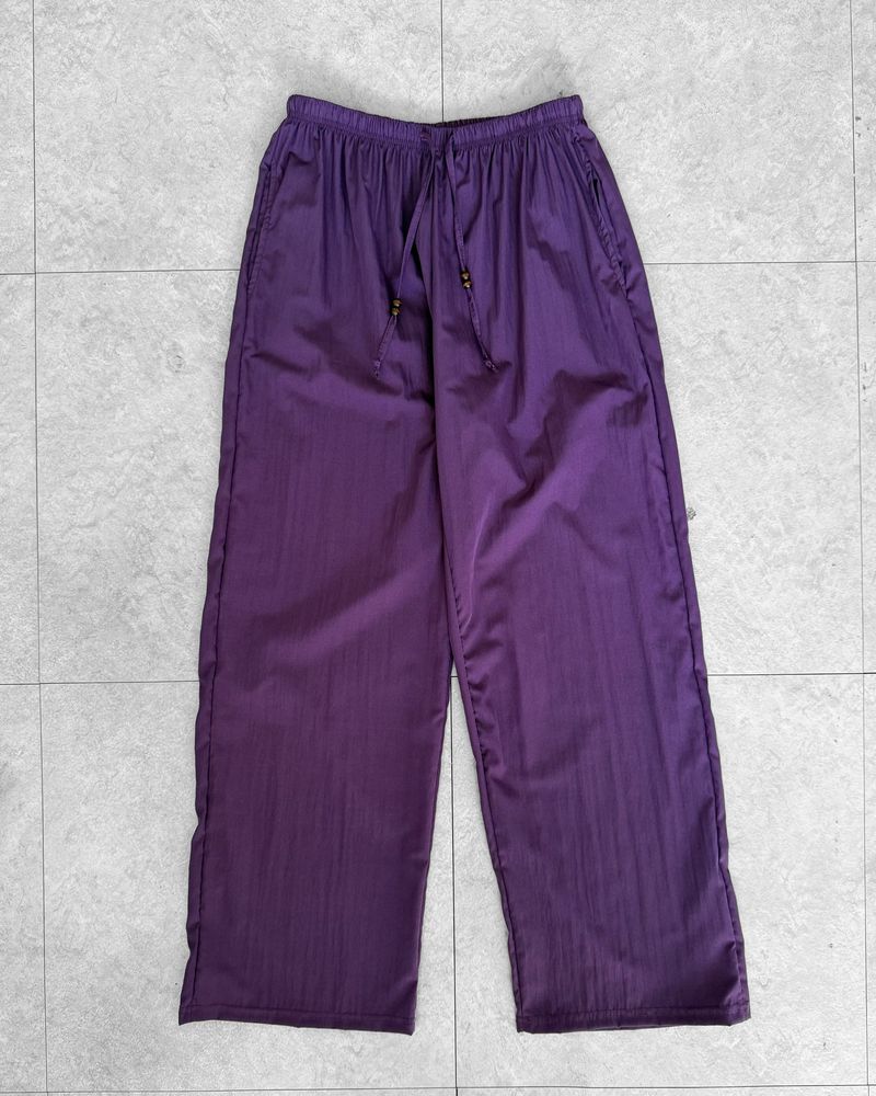 WOOD STRING WIDE PANTS