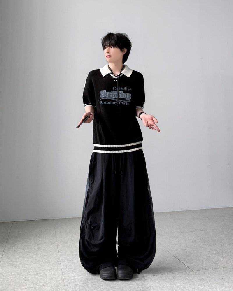 Centro Mesh Balloon Pants