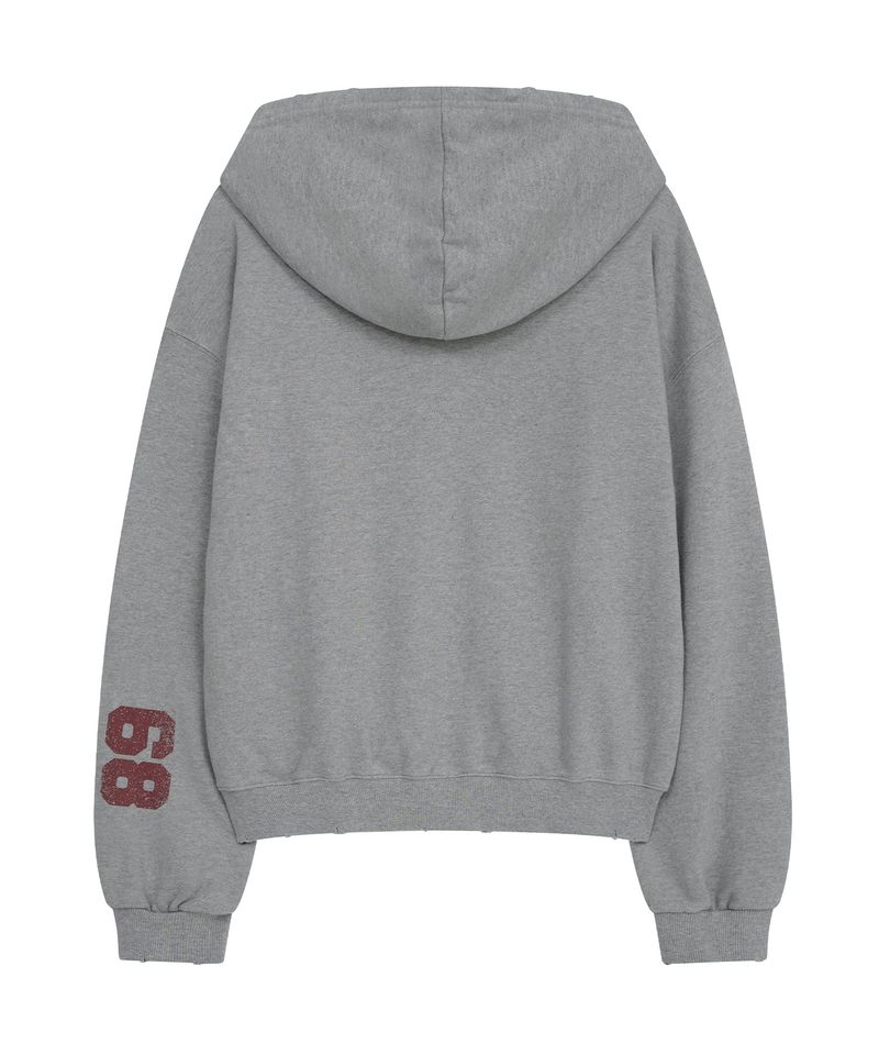 mid horse zip up (grey)
