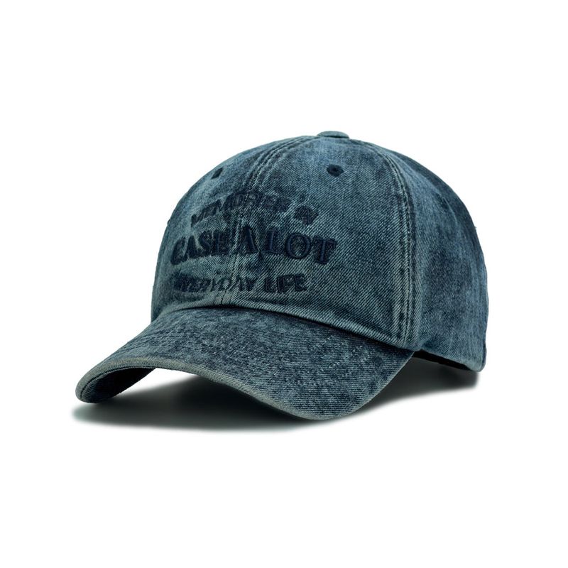 Denim washing ball cap - Stone blue