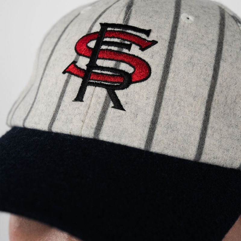 AUTHENTIC TAGS OUT BASE BALL CAP (BEIGE/NAVY)