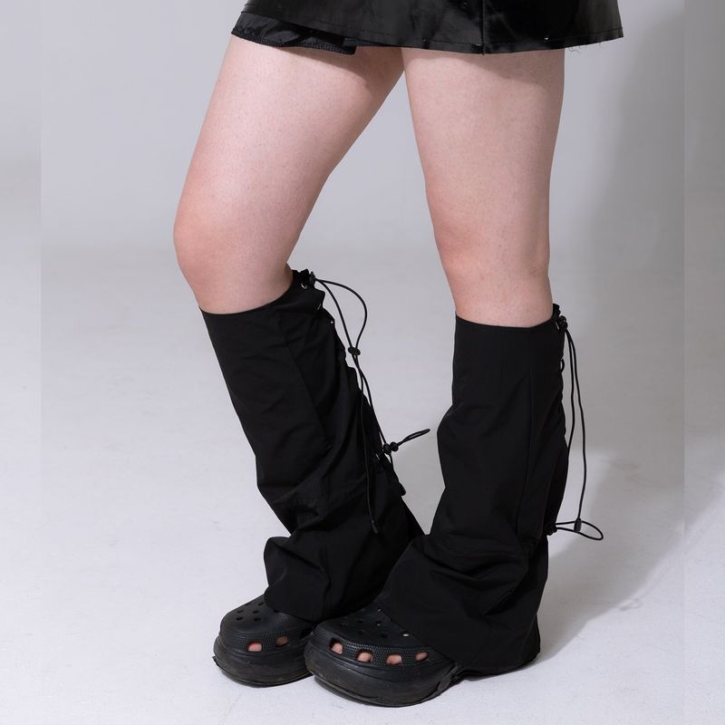 Boxer Sneakers Leg Warmers Black