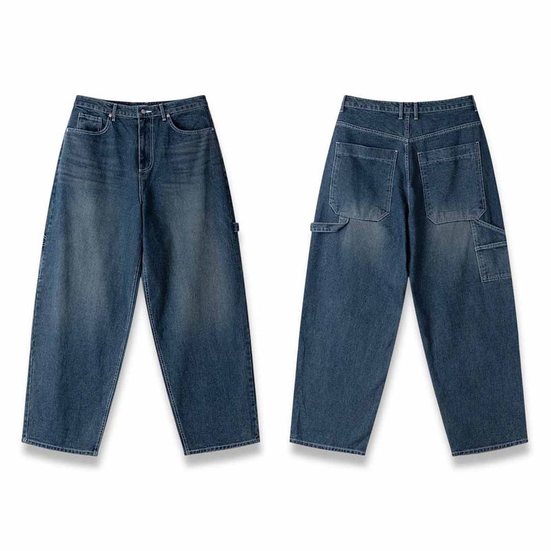 Y2K Carpenter Denim Balloon Pants