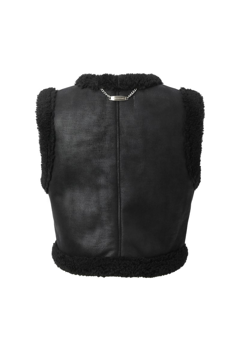 Curly fur vest
