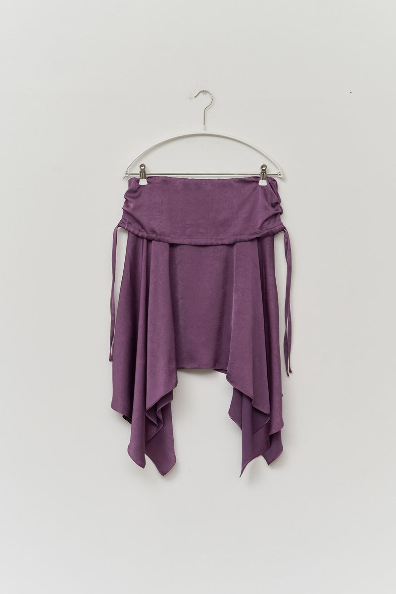 (W) Crack Satin Skirt
