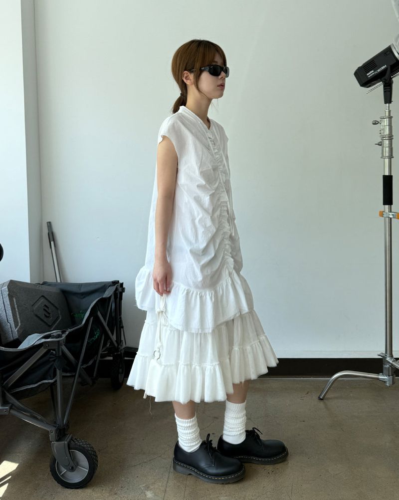 sugar shirring dress