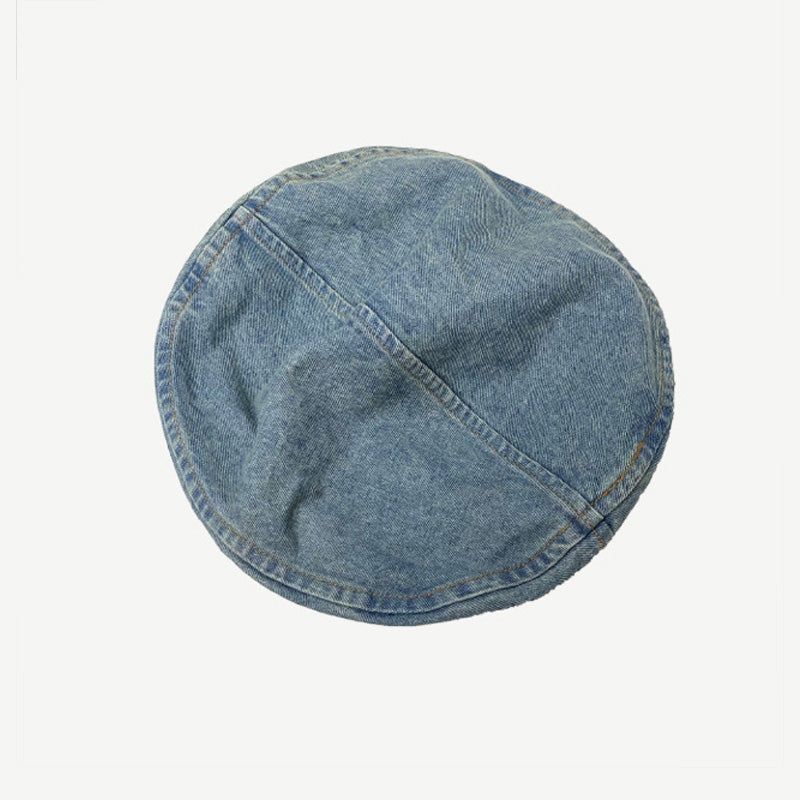 On the Moment Denim Pocket Beret  Hat  C2 WASHING BLUE