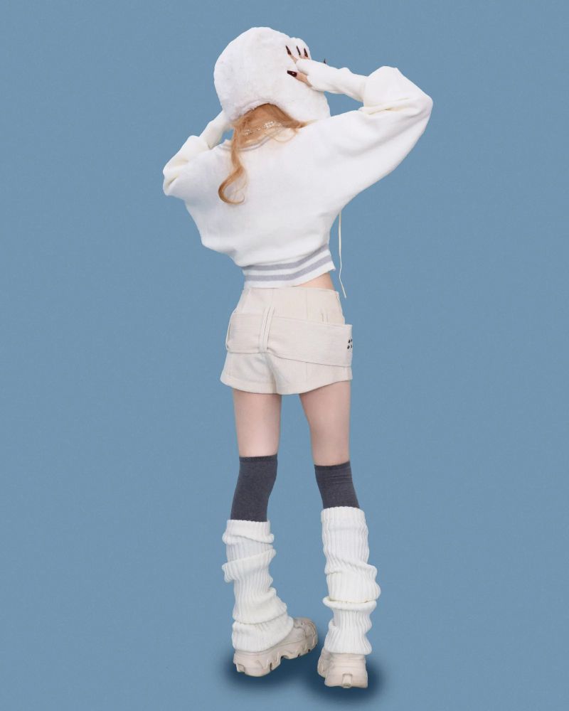big button belt shorts (2color)