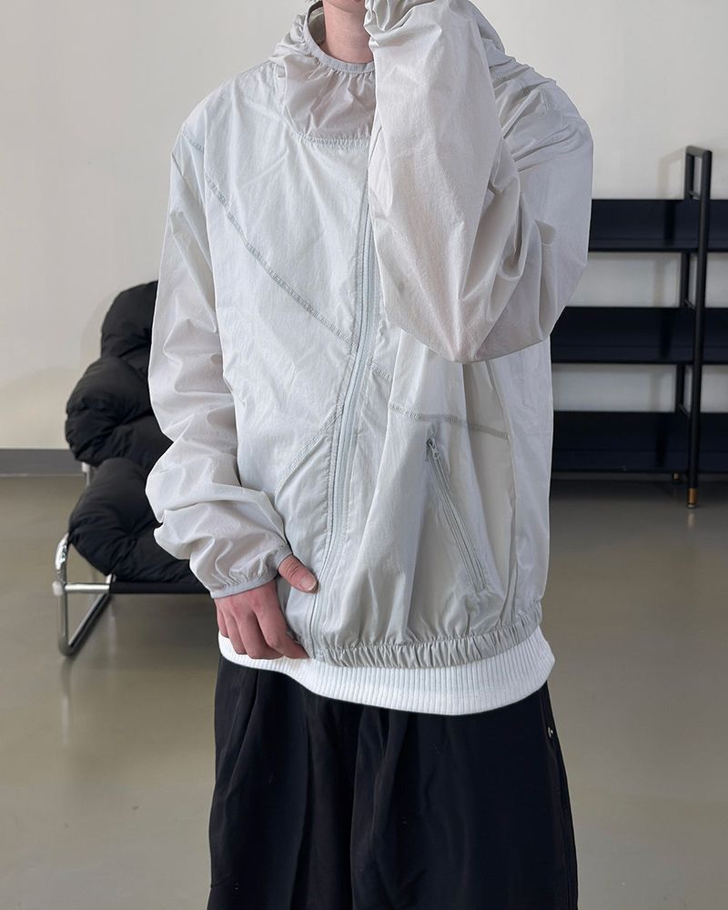 Aeric Diagonal Lightweight Windbreaker