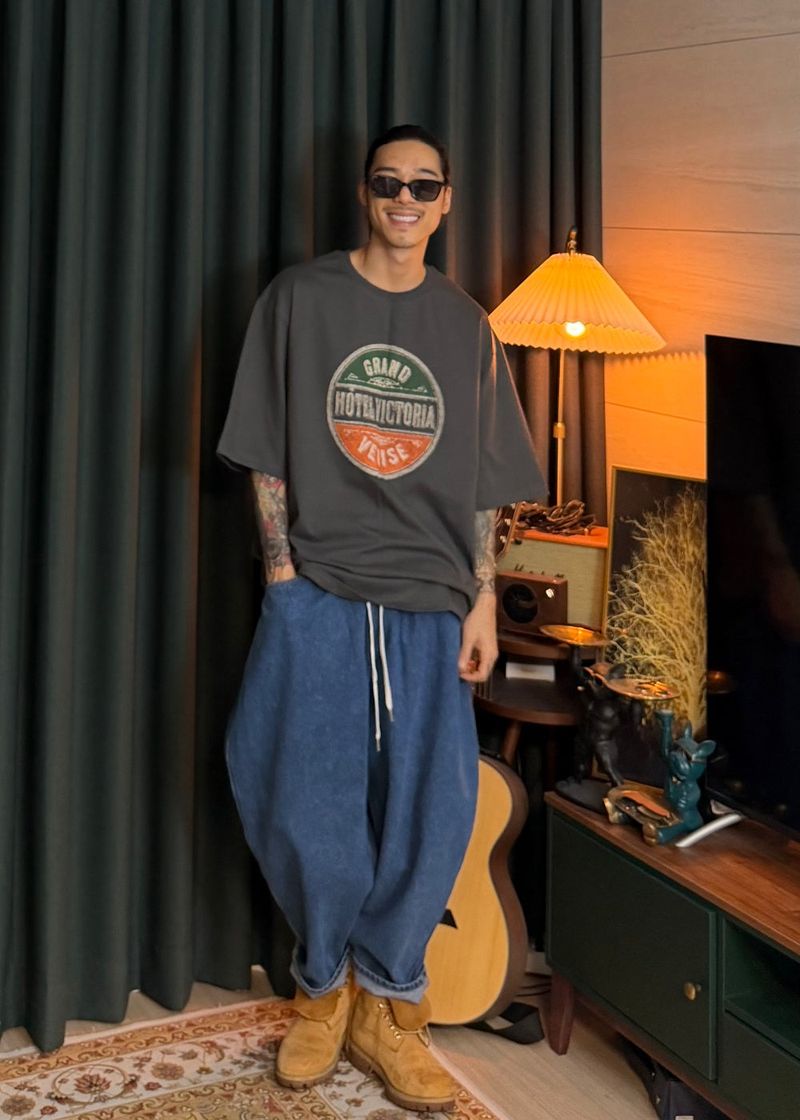 Denim Balloon Baggy Pants 2COLOR