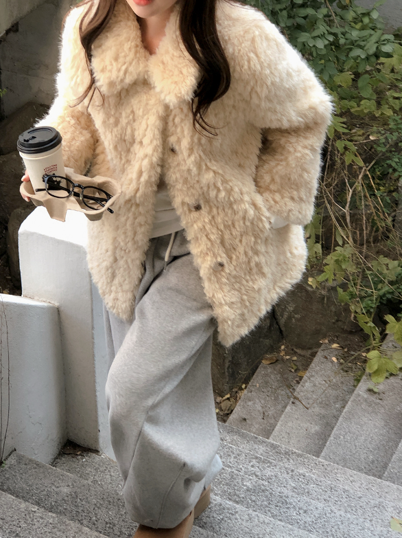 #Beautiful Fur Middle Jacket (4color)