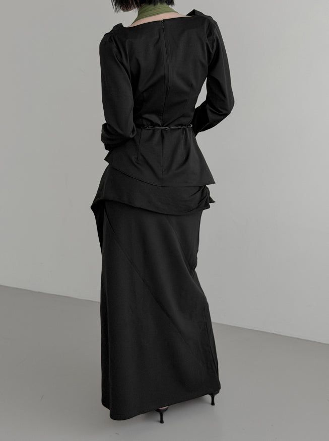 Ab Cowl Neck Blouse