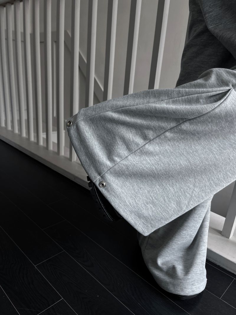 D-ring snap wide pants (2color)