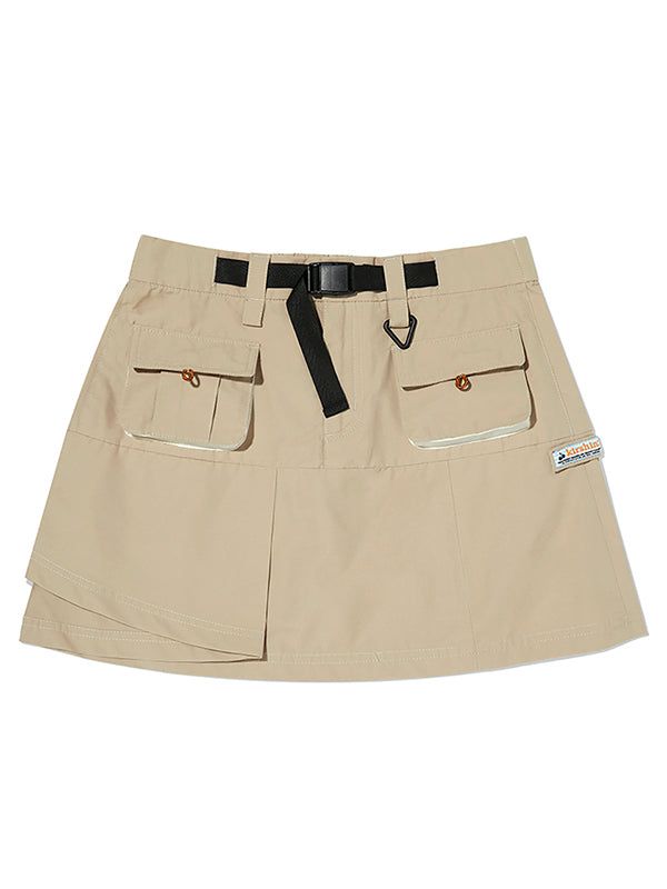 KIRSH（キルシー）の「POCKET DETAIL PLARE SKIRT [BEIGE]（Skirts）」
