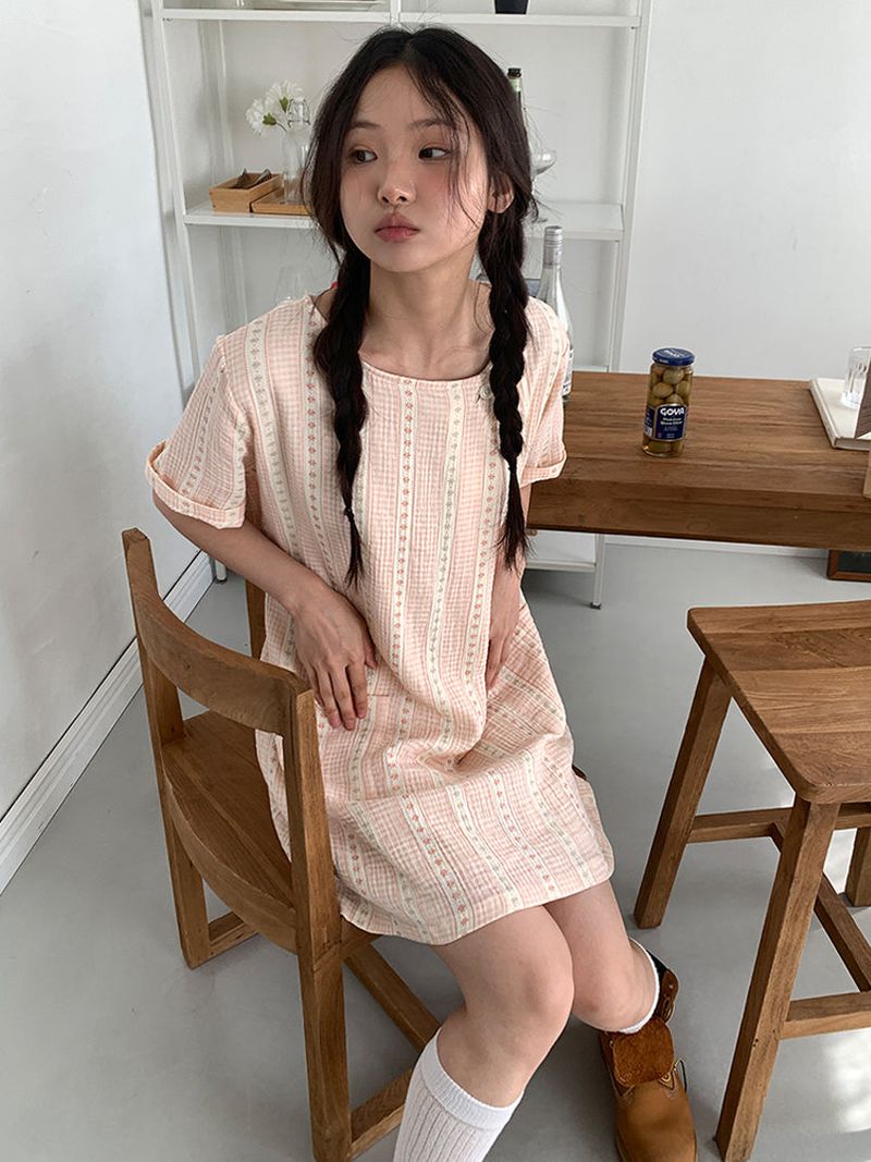JAZZ THE ORDER（ジャズ ザ オーダー）の「SOFT FLOWER BUTTON DRESS (2C)（Dresses）」