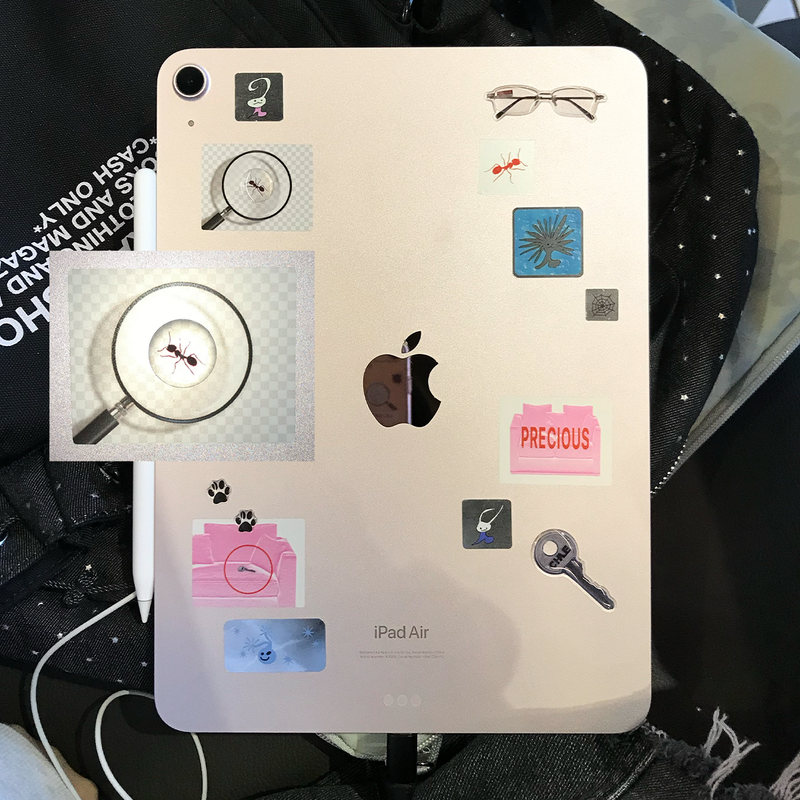 @c.h.a.e.e.o.n BIG silver sticker