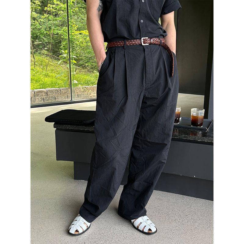 LAURANT（ロラン）の「[SET UP Available] Nylon semi wide pants (4color)（Pants）」