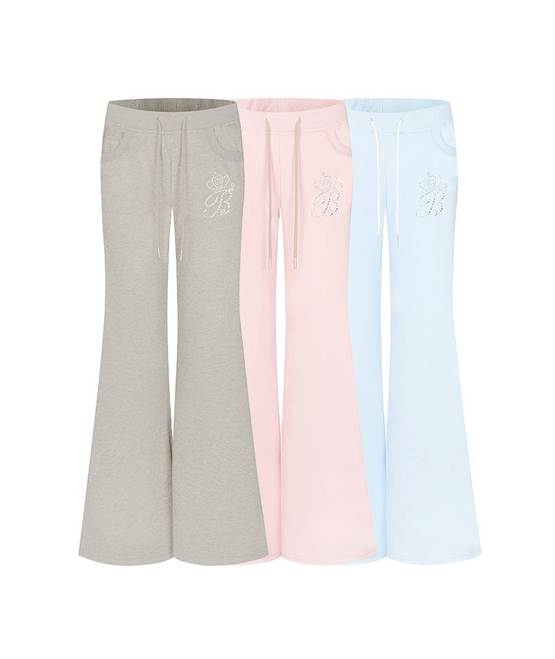 Cozy&Kitsch（コージーアンドキッチ）の「Selvia Rhinestone Flare Pants（Pants）」