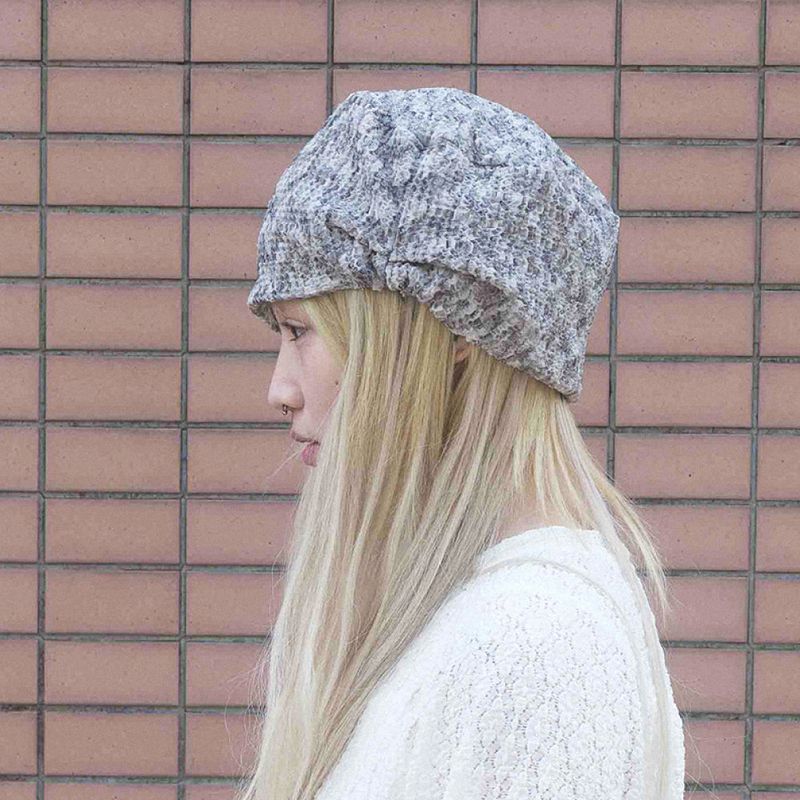 KOOKEESEE（クキシ）の「Wrinkle Band Beanie (marble grey)（Hats）」