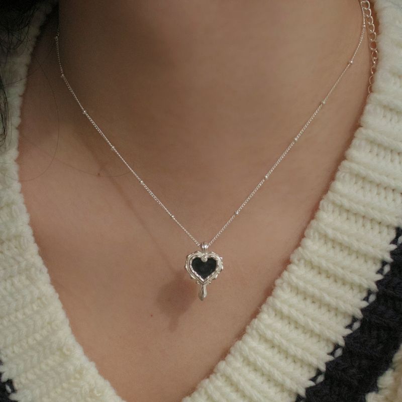 【MADE】 Heart mirror necklace